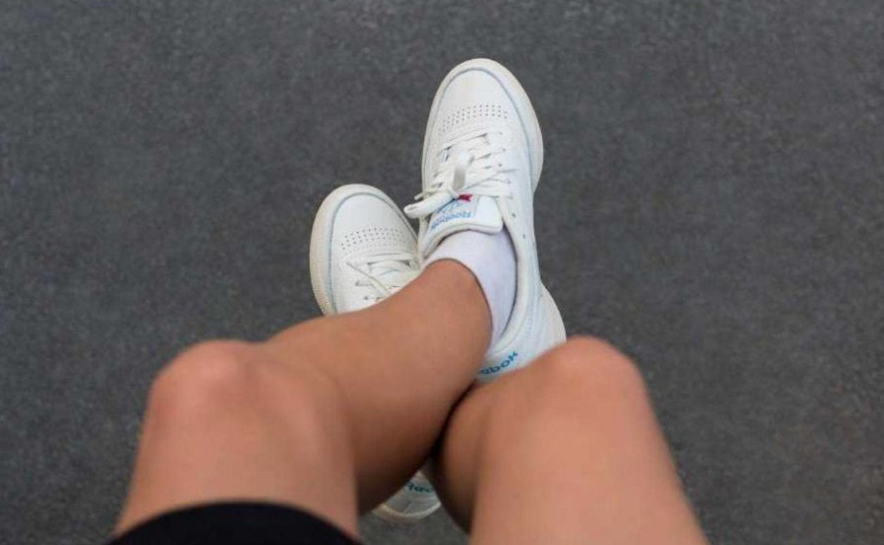 Reebok, a classic tennis shoes.