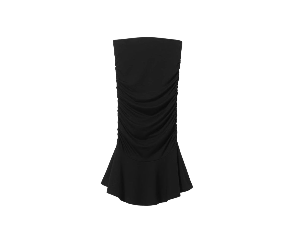 WEEKDAY Elena Tube Mini Dress - Black Little America Women WEEKDAY Elena Tube Mini Dress - Black Little America Women